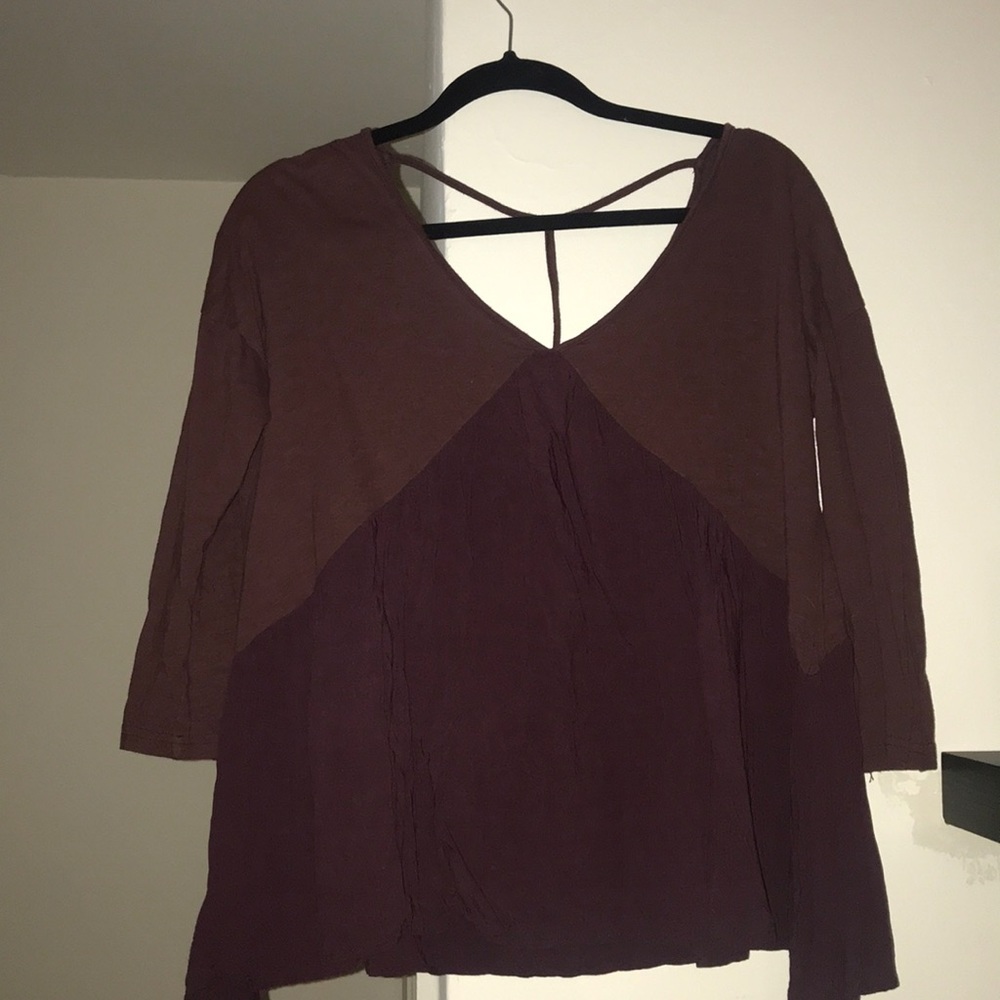 Boho purple blouse